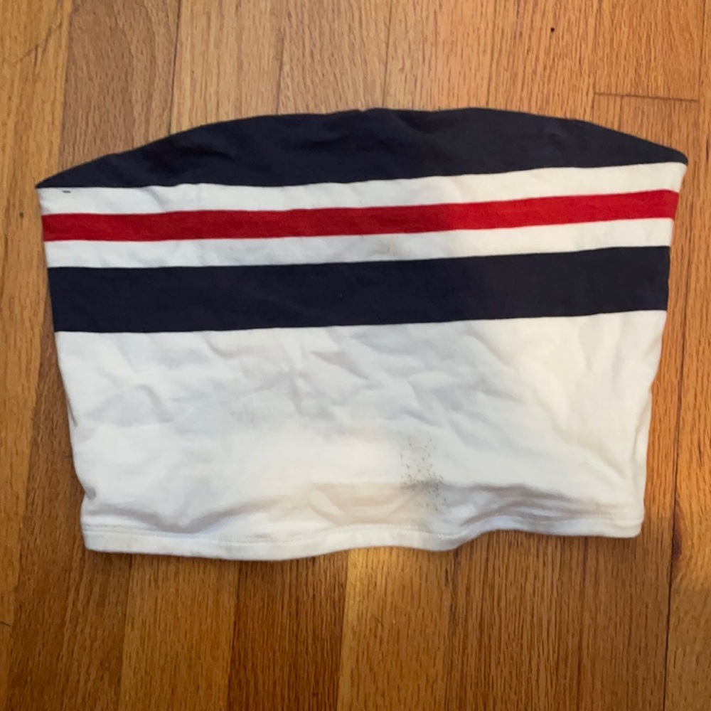 red white blue tube top